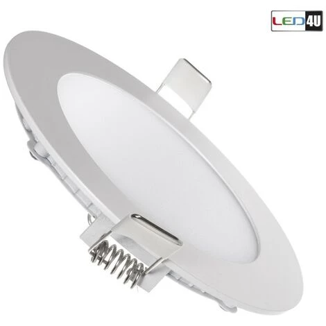 BRICOLINE Panneau LED Encastré Au Plafond Mince 6W Blanc Chaud 2800-3200K Led4U LD151W Fi120 * H20mm 4 BRICOLINE Panneau LED Encastré Au Plafond Mince 6W Blanc Chaud 2800-3200K Led4U LD151W Fi120 * H20mm – Image 2