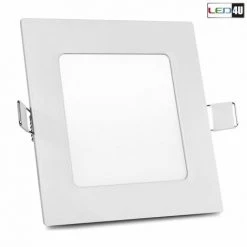 BRICOLINE Panneau LED Encastré Au Plafond Mince 6W Blanc Chaud 2800-3200K Led4U LD152W 120 * 120 * H20mm