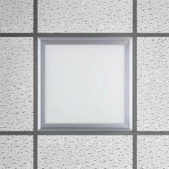 LEDKIA Panneau LED 30x30cm 18W Slim LIFUD Cadre Argenté Blanc Froid 6000K - 6500K - Blanc Froid 6000K - 6500K -Panneau LED Soldes 2022 5276251 5