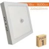 LED ATOMANT SL Plafón LED Cuadrado Superficie 18W 1600LM 220mm Con Sensor IR | Blanc Froid 6500K - Pack 1 Pce. - Blanc Froid 6500K -Panneau LED Soldes 2022 52931756 1