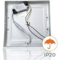 LED ATOMANT SL Plafón LED Cuadrado Superficie 18W 1600LM 220mm Con Sensor IR | Blanc Froid 6500K - Pack 1 Pce. - Blanc Froid 6500K -Panneau LED Soldes 2022 52931756 3