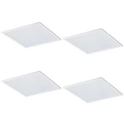 GIRARD SUDRON LOT DE 4 PAVES LED 600x600 36W - 3200 LUMENS - BLANC NEUTRE 4000K - IP40 - UGR21 - Blanc