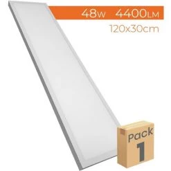 LED ATOMANT SL Panneau LED Surface 120x30cm 48W 4400LM | Blanc Chaud 3000K - Pack 1 Pce. - Blanc Chaud 3000K