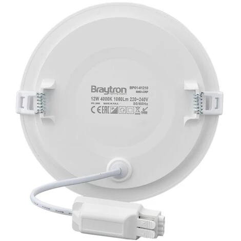 BRAYTRON Dalle LED Ronde Extra Plate 12W 6500K Ø170mm IP40 - Blanc 5 BRAYTRON Dalle LED Ronde Extra Plate 12W 6500K Ø170mm IP40 - Blanc – Image 3