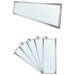 ECD GERMANY DPE Panneau LED Allemagne 42W - 120 X 30 Cm - 5 He-Pack - Ultraslim Mince - SMD 3014 - 6000K Blanc Froid - 220-240 V - Environ 3010 Lumens - Luminaire Encastré Au Plafond