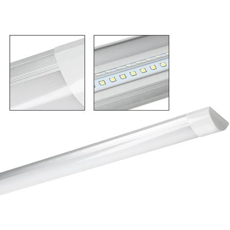 ECD Germany 8 X De LED Plafonnier - 1200 Mm - 36W - AC 220-240 V - 2618 Lumens - Blanc Chaud 2800K - IP20 Ultraslim - Lampe De Bureau Lampe De Bureau 6 ECD Germany 8 X De LED Plafonnier - 1200 Mm - 36W - AC 220-240 V - 2618 Lumens - Blanc Chaud 2800K - IP20 Ultraslim - Lampe De Bureau Lampe De Bureau – Image 4