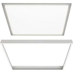 ECD Germany Ultraslim Thin LED Panel - 36W - 60 X 60 Cm - DIMMABLE - SMD 3014 - Blanc Froid - 6000K - 220-240 V - Env.3350 Lumen - Plafonnier Encastré + Cadre