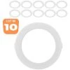 BRAYTRON Lot De 10 Dalles LED Rondes Extra Plates 12W 6500K Ø170mm IP40 - Blanc -Panneau LED Soldes 2022 54552549 1