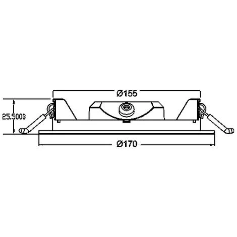 BRAYTRON Lot De 10 Dalles LED Rondes Extra Plates 12W 6500K Ø170mm IP40 - Blanc 6 BRAYTRON Lot De 10 Dalles LED Rondes Extra Plates 12W 6500K Ø170mm IP40 - Blanc – Image 4