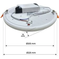 LED ATOMANT SL Downlight LED Rond Acrylique 32W 2800LM Cope 205mm | Blanc Froid 6500K - Pack 1 Pce. - Blanc Froid 6500K -Panneau LED Soldes 2022 55667160 5