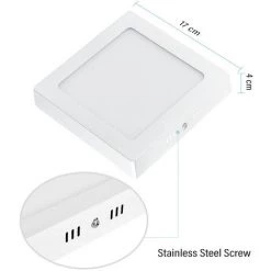 Topdeal 1 PCS Panneau LED Plafonnier 12W Blanc Chaud 220V FFZM0801232 -Panneau LED Soldes 2022 55737428 2