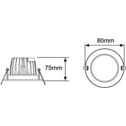 Noxion Spot LED Forseti Aluminium 6W 400lm 36D - 927 Blanc Très Chaud | Diamètre 72mm - IP44 - Meilleur Rendu Des Couleurs - Dimmable -Panneau LED Soldes 2022 55934811 4