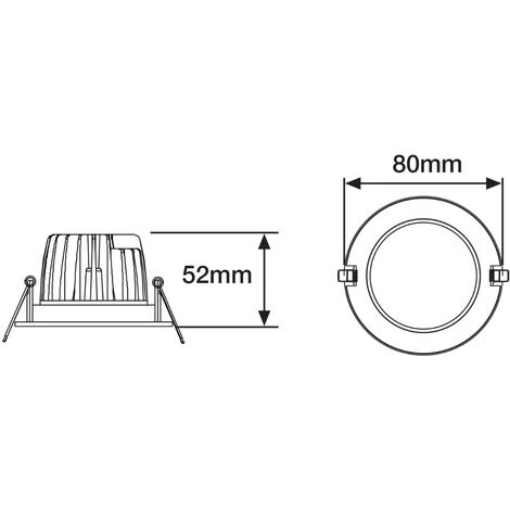 Noxion Spot LED Gimax Aluminium 6W 400lm 36D - 927 Blanc Très Chaud | Diamètre 74mm - IP44 - Meilleur Rendu Des Couleurs - Dimmable 6 Noxion Spot LED Gimax Aluminium 6W 400lm 36D - 927 Blanc Très Chaud | Diamètre 74mm - IP44 - Meilleur Rendu Des Couleurs - Dimmable – Image 4