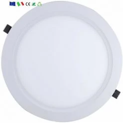 Downlight Dalle LED 18W Extra Plate Ronde BLANC - Blanc Chaud 2300k - 3500k - SILUMEN 8 Downlight Dalle LED 18W Extra Plate Ronde BLANC - Blanc Chaud 2300k - 3500k - SILUMEN -Panneau LED Soldes 2022 56325782 3
