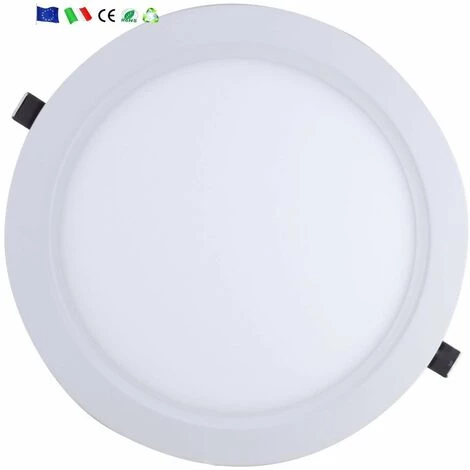 Downlight Dalle LED 18W Extra Plate Ronde BLANC - Blanc Chaud 2300k - 3500k - SILUMEN 5 Downlight Dalle LED 18W Extra Plate Ronde BLANC - Blanc Chaud 2300k - 3500k - SILUMEN – Image 3