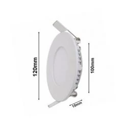 Downlight Dalle LED 6W Extra Plate Ronde BLANC - Blanc Froid 6000K - 8000K - SILUMEN -Panneau LED Soldes 2022 56325792 5