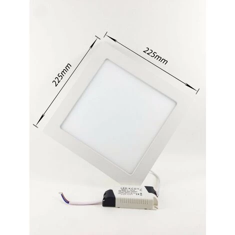 Downlight Dalle LED 18W Extra Plate Carrée BLANC - Blanc Froid 6000K - 8000K - SILUMEN 5 Downlight Dalle LED 18W Extra Plate Carrée BLANC - Blanc Froid 6000K - 8000K - SILUMEN – Image 3