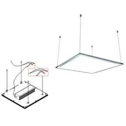Kit Suspension Pour Dalle LED - SILUMEN -Panneau LED Soldes 2022 56326146 3