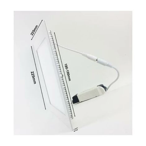 Downlight Dalle LED 18W Slim Carré BLANC (Pack De 10) - Blanc Neutre 4200k - 5500k - SILUMEN 6 Downlight Dalle LED 18W Slim Carré BLANC (Pack De 10) - Blanc Neutre 4200k - 5500k - SILUMEN – Image 4