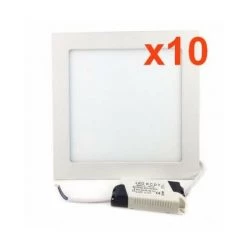 Downlight Dalle LED 18W Slim Carré BLANC (Pack De 10) - Blanc Neutre 4200k - 5500k - SILUMEN 11 Downlight Dalle LED 18W Slim Carré BLANC (Pack De 10) - Blanc Neutre 4200k - 5500k - SILUMEN -Panneau LED Soldes 2022 56326406 5