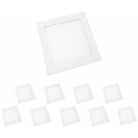 Downlight Dalle LED 24W Slim Carré BLANC (Pack De 10) - Blanc Chaud 2300k - 3500k - SILUMEN 3 Downlight Dalle LED 24W Slim Carré BLANC (Pack De 10) - Blanc Chaud 2300k - 3500k - SILUMEN