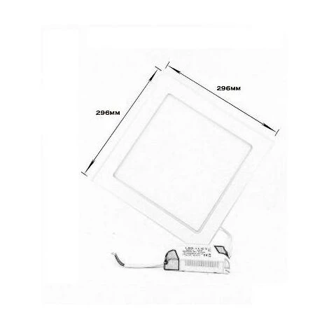 Downlight Dalle LED 24W Slim Carré BLANC (Pack De 10) - Blanc Chaud 2300k - 3500k - SILUMEN 6 Downlight Dalle LED 24W Slim Carré BLANC (Pack De 10) - Blanc Chaud 2300k - 3500k - SILUMEN – Image 4