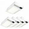 Kit En Saillie BLANC Pour Panneau LED 60x30 Slim (Pack De 5) - Blanc - SILUMEN -Panneau LED Soldes 2022 56327051 1