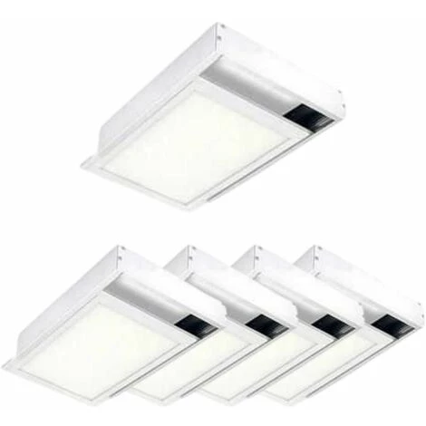 Kit En Saillie BLANC Pour Panneau LED 60x30 Slim (Pack De 5) - Blanc - SILUMEN 3 Kit En Saillie BLANC Pour Panneau LED 60x30 Slim (Pack De 5) - Blanc - SILUMEN