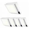 Kit En Saillie BLANC Pour Panneau LED 30x30 Slim (Pack De 5) - Blanc - SILUMEN -Panneau LED Soldes 2022 56327078 1