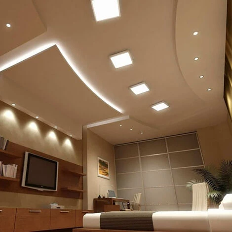 Kit En Saillie BLANC Pour Panneau LED 30x30 Slim (Pack De 5) - Blanc - SILUMEN 4 Kit En Saillie BLANC Pour Panneau LED 30x30 Slim (Pack De 5) - Blanc - SILUMEN – Image 2