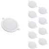 Downlight Dalle LED Extra Plate Ronde BLANC 18W Ø170mm (Pack De 10) - Blanc Chaud 2300k - 3500k - SILUMEN 2 Downlight Dalle LED Extra Plate Ronde BLANC 18W Ø170mm (Pack De 10) - Blanc Chaud 2300k - 3500k - SILUMEN -Panneau LED Soldes 2022 56327501 1