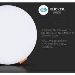 V-TAC 12W Mini Panneau LED Samsung Puce Réglable Encastré Rond 6400K -Panneau LED Soldes 2022 56813187 3