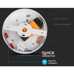 V-TAC Panneau LED Double 18W + 3W 6000K Montage Au Plafond Rond -Panneau LED Soldes 2022 56813437 4