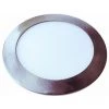 V-TAC Mini Panneau LED 24W Rond Encastré Couleur Nickel Satiné 4500K