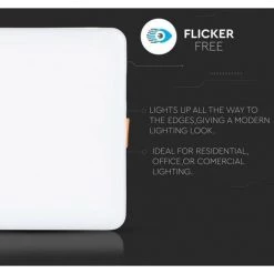 V-TAC 18W Mini Panneau LED Samsung Chip Montage Encastré Réglable Carré 3000K -Panneau LED Soldes 2022 56856966 3