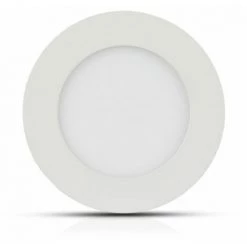V-TAC Mini Panneau LED 24W Puce Samsung Ronde 3000K Montage Encastré