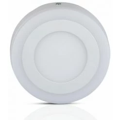 V-TAC Panneau LED Double 12W + 3W 4500K Montage Au Plafond Rond