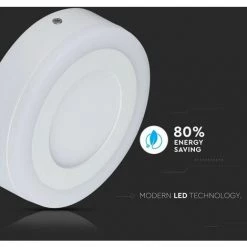 V-TAC Panneau LED Double 12W + 3W 4500K Montage Au Plafond Rond -Panneau LED Soldes 2022 56929640 3
