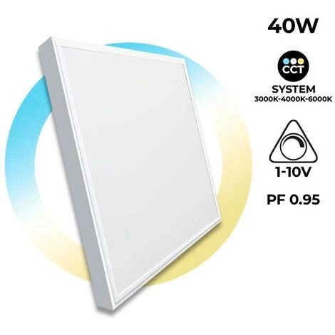 BARCELONA LED Panneau LED 60x60cm 40W CCT Kit Saillie 3 BARCELONA LED Panneau LED 60x60cm 40W CCT Kit Saillie