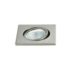 INTEC LIGHT Spot Encastré LED POLARIS Carré Orientable 3W 4000K Aluminium Argenté -Panneau LED Soldes 2022 59255835 2