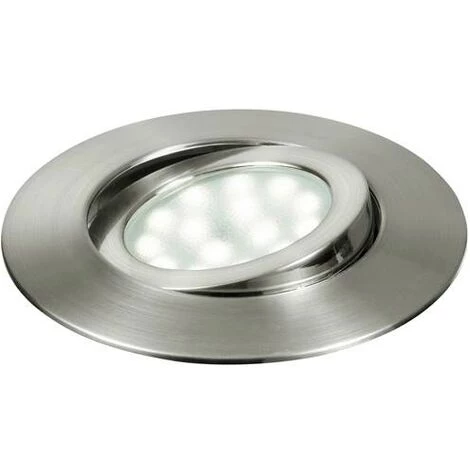 INTEC LIGHT Spot Encastré LED ZENIT Orientable 5W 3000K IP44 400lm 120 Polycarbonate Nickelé 3 INTEC LIGHT Spot Encastré LED ZENIT Orientable 5W 3000K IP44 400lm 120 Polycarbonate Nickelé