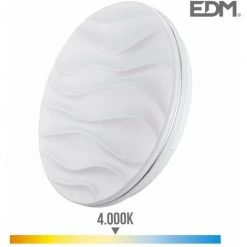 Applique Murale Super Led En Applique 18w 1820lm 4000k ø33x6,8cm Modèle Désert Edm