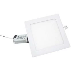 Downlight Dalle LED 12W Extra Plate Carrée BLANC - Blanc Froid 6000K - 8000K - SILUMEN