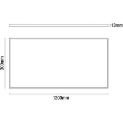 Panneau LED Ultraslien Rectangulaire 36W 3200LM 1200X300MM 4000K 7HSEVENON -Panneau LED Soldes 2022 60089494 4