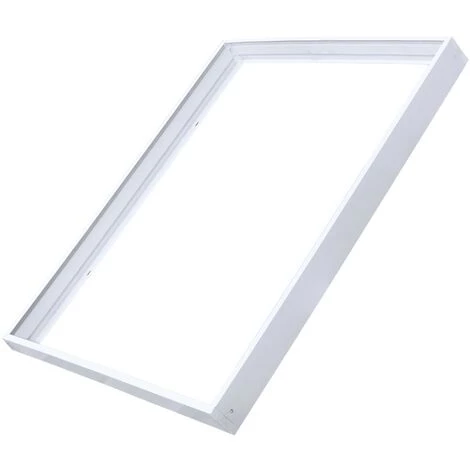 EUROPALAMP Kit De Pose En Saillie Pour Dalles Led 600x600 ALU Blanc Laqué 3 EUROPALAMP Kit De Pose En Saillie Pour Dalles Led 600x600 ALU Blanc Laqué