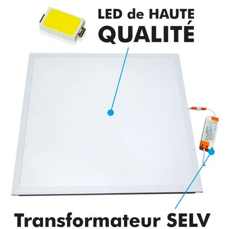 ARUM LIGHTING Lot De 4 Dalles LED Plafond 36W Eq 400W 600x600 Garantie 3 Ans | Température De Couleur: Blanc Neutre 4000K 5 ARUM LIGHTING Lot De 4 Dalles LED Plafond 36W Eq 400W 600x600 Garantie 3 Ans | Température De Couleur: Blanc Neutre 4000K – Image 3