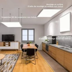 RELAX4LIFE Panneau LED De Plafond 40W 4000 Lumens, Panneau Lumineux Blanc Neutre Chaud 4000 K, Haute Luminosité Angle 120º Faible Consommation, 62x62 Cm 10 RELAX4LIFE Panneau LED De Plafond 40W 4000 Lumens, Panneau Lumineux Blanc Neutre Chaud 4000 K, Haute Luminosité Angle 120º Faible Consommation, 62x62 Cm -Panneau LED Soldes 2022 60464687 4