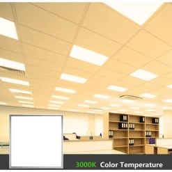 OLYMAGIC Panneau LED Encastré Suspendu Au Plafond 36W, éclairage De Bureau De Plafonnier à La Maison 600x600mm -Panneau LED Soldes 2022 60651850 3