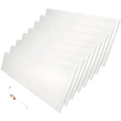 Panneau LED 120x30 48W BLANC (Pack De 8) - Blanc Chaud 2300K - 3500K - SILAMP - Blanc Chaud 2300K - 3500K
