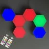 BAICCCF Panneau LED Pour Plafond Lot De 6 Appliques Murales Hexagonales Modulaires Sensibles Au Tactile Assemblage De Géométrie Créative LED Lumières Hexagonales Convient Pour Iving Room, Chambres, Amateurs De Bricolage, Cadeaux - - 1 BAICCCF Panneau LED Pour Plafond Lot De 6 Appliques Murales Hexagonales Modulaires Sensibles Au Tactile Assemblage De Géométrie Créative LED Lumières Hexagonales Convient Pour Iving Room, Chambres, Amateurs De Bricolage, Cadeaux - - -Panneau LED Soldes 2022 61328173 1